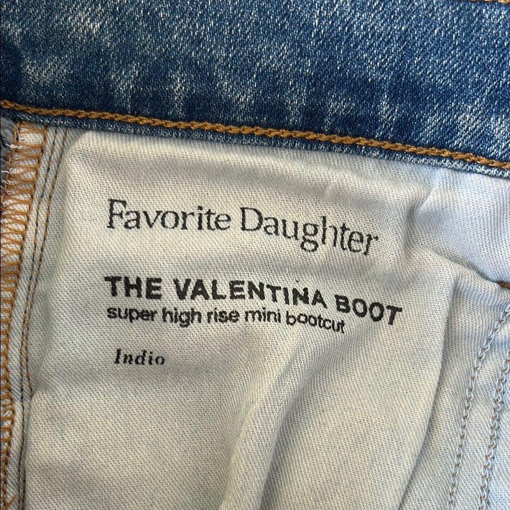Favorite Daughter Valentina Super High Rise Mini Bootcut Jeans | Size 24 - Picture 6 of 7